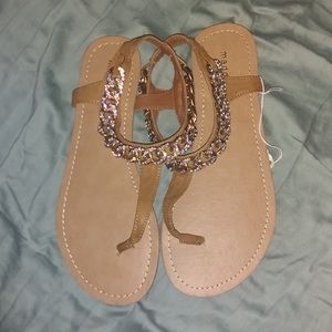 Steve Maddden rhinestone sandals